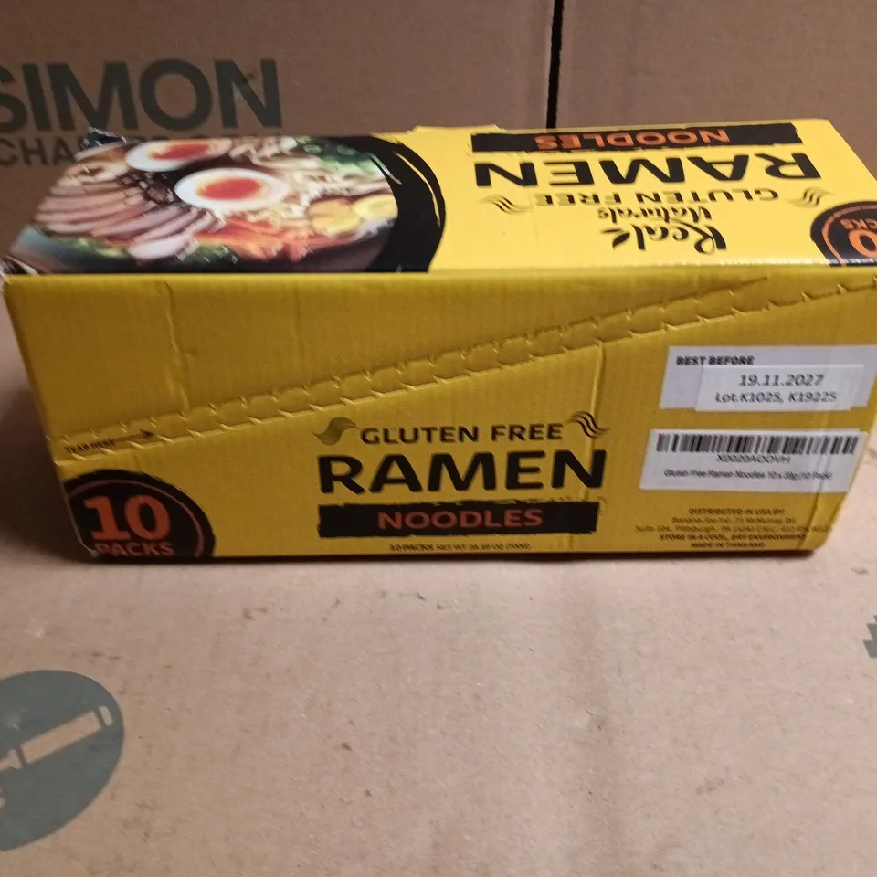 REAL NATURALS GLUTEN FREE RAMEN NOODLES – 10 PACK BOX