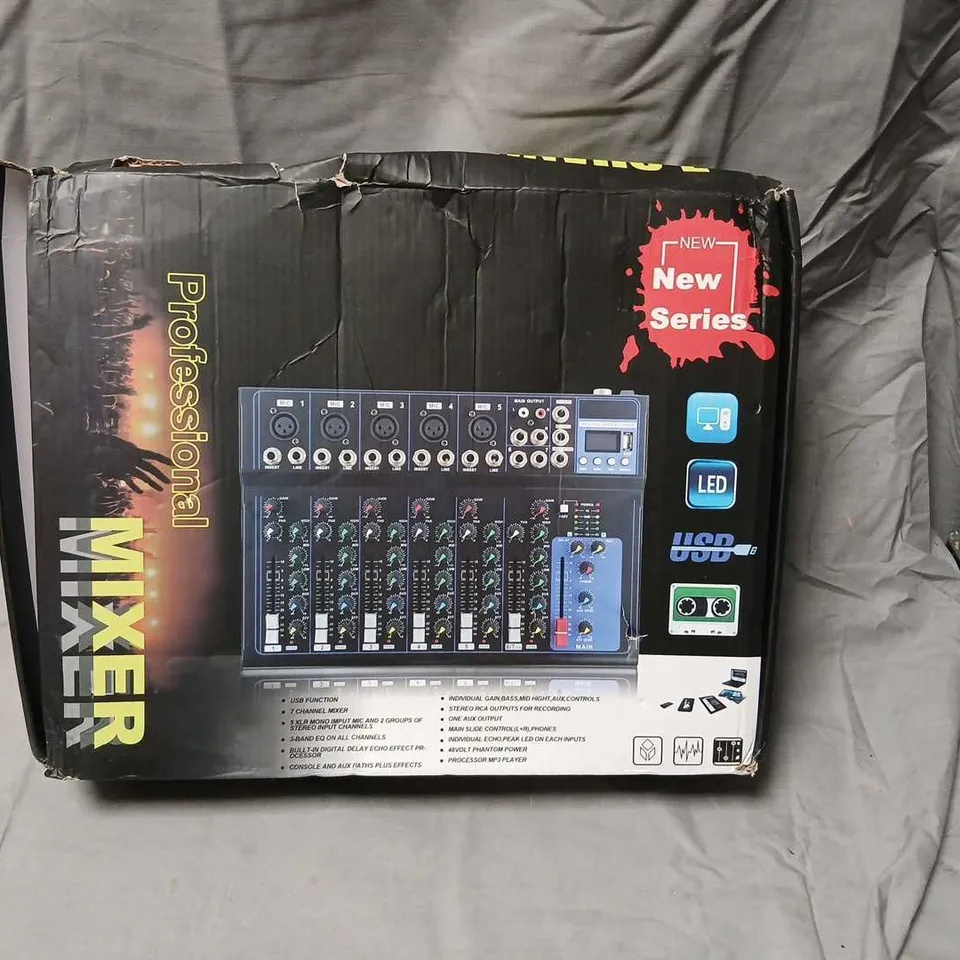 PROFESSIONAL 8-CHANNEL DJ/AUDIO MIXER – USB, MAIN OUTPUT