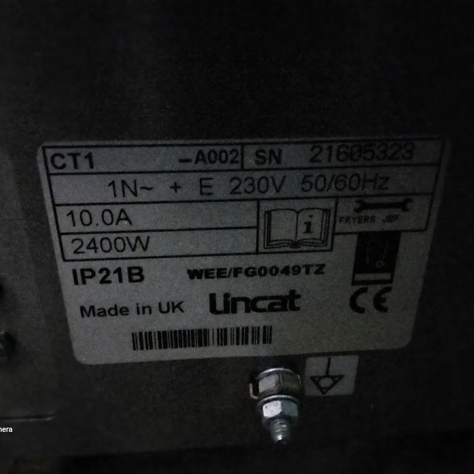 LINCAT DOUBLE SMOOTH PANINI CONTACT GRILL