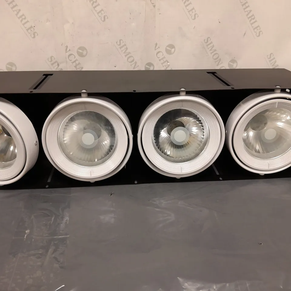 LOT OF 4 BOXES (2 PER BOX) EMCOLITE 4 HEAD MULTI-DIRECTIONAL TRIMLESS DOWNLIGHTS EMC CDMDG632