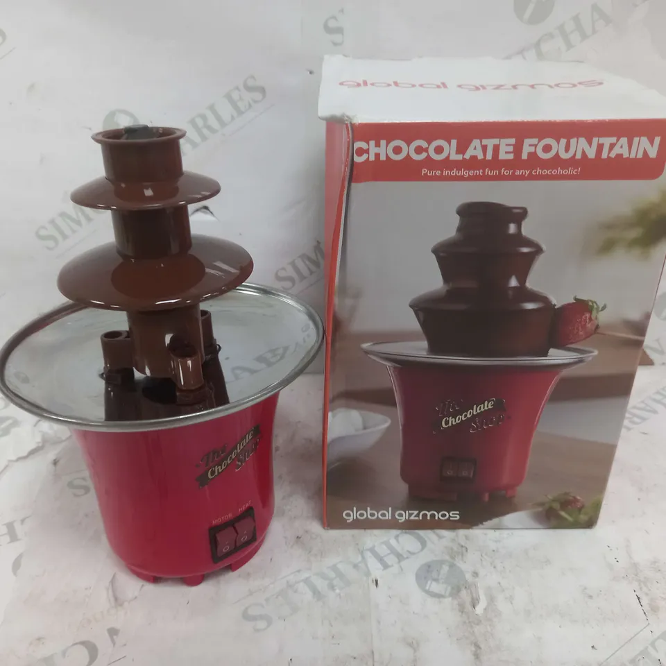BOXED GLOBAL GIZMOS CHOCOLATE FOUNTAIN 