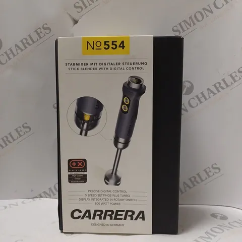 BOXED CARRERA NO554 STICK BLENDER WITH DIGITAL CONTROLLER