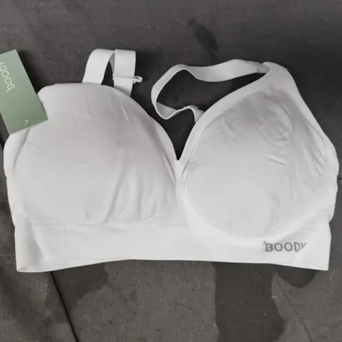 BOODY WIRELESS FULL BUST T-SHIRT BRA IN WHITE SIZE MEDIUM