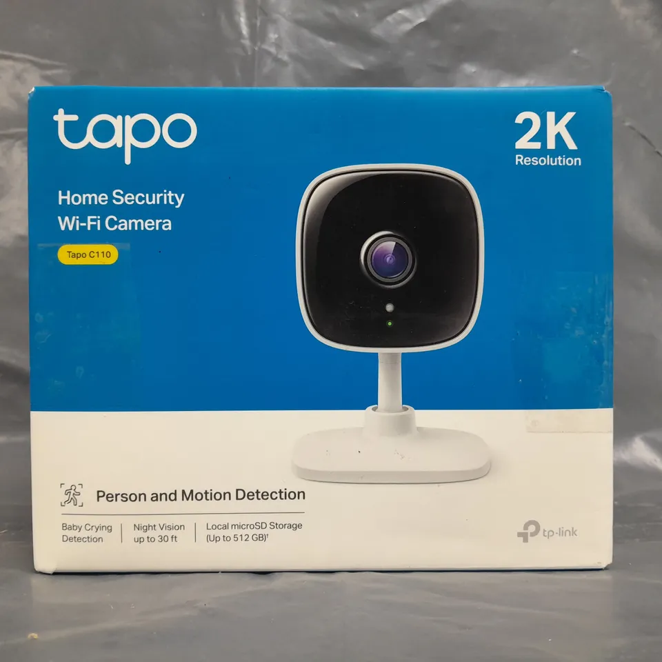 BOXED TAPO 2K RESOLUTION HOME SECURITY WI-FI CAMERA