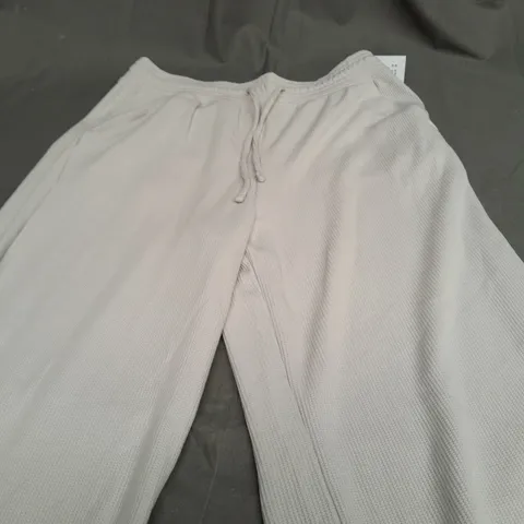 GILLY HICKS OFF WHITE BAGGY TROUSERS - SMALL