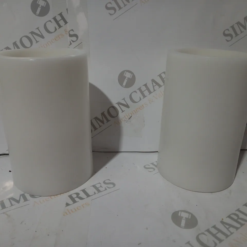 BOXED K BY KELLY HOPPEN SET OF 2 PILLAR CANDLES