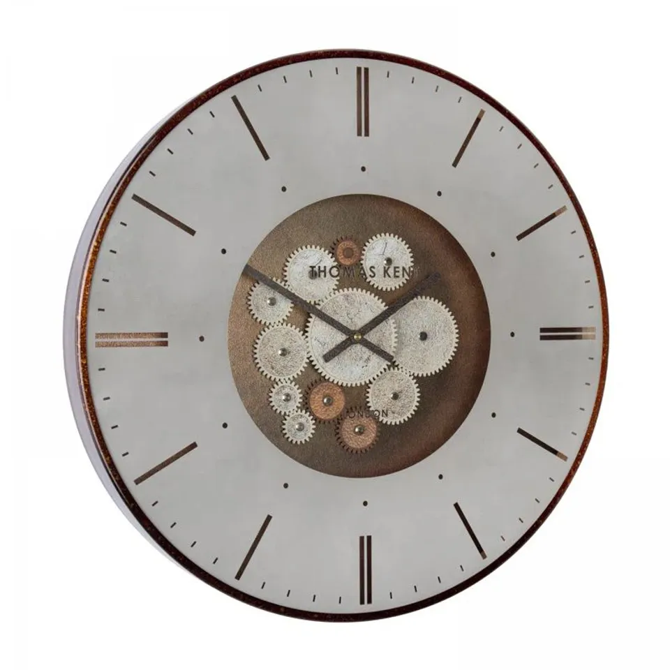 BOXED METAL WALL CLOCK