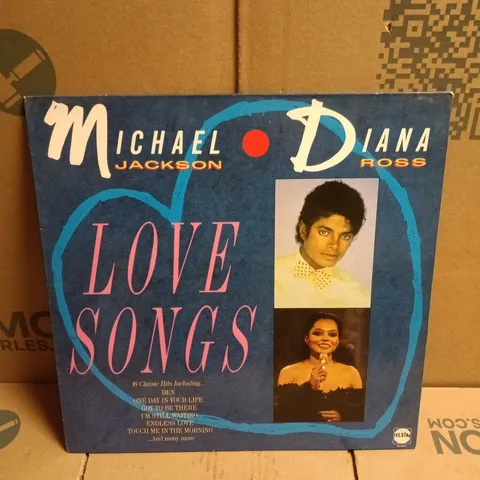 MICHAEL JACKSON & DIANA ROSS LOVE SONGS VINYL 