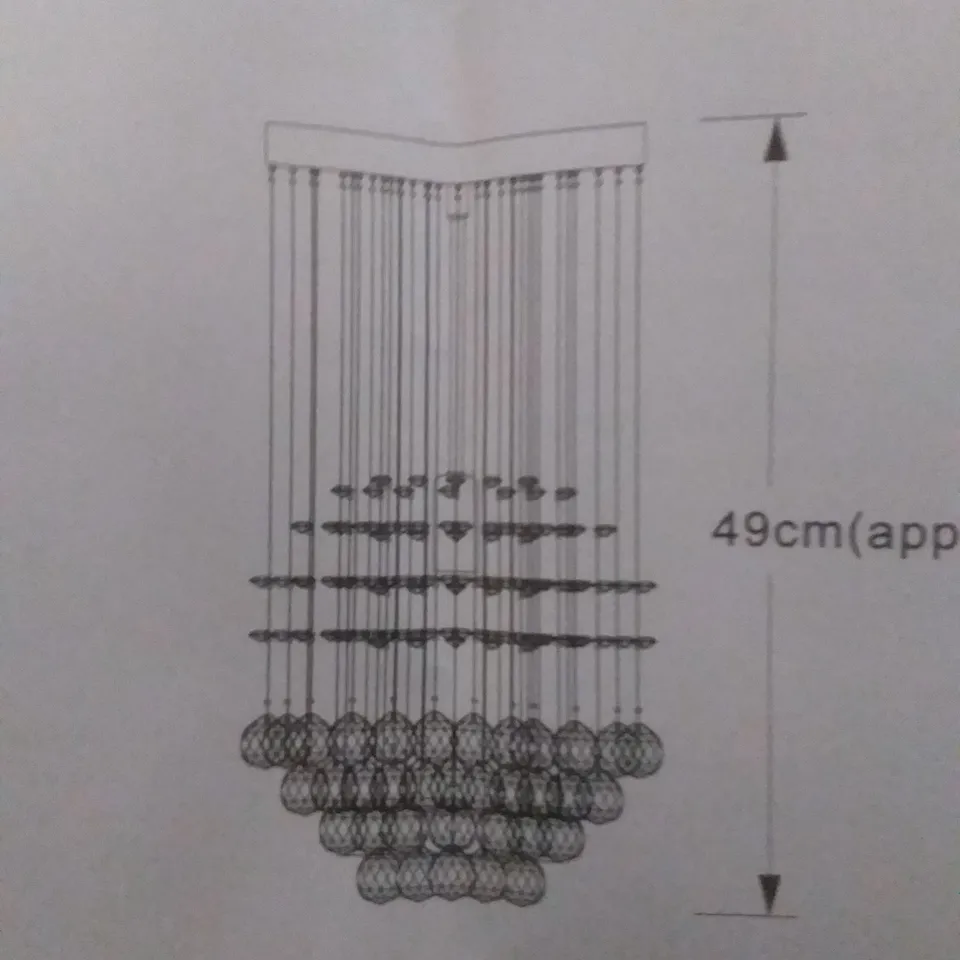 BOXED DENVER CEILING LIGHT - CHROME 