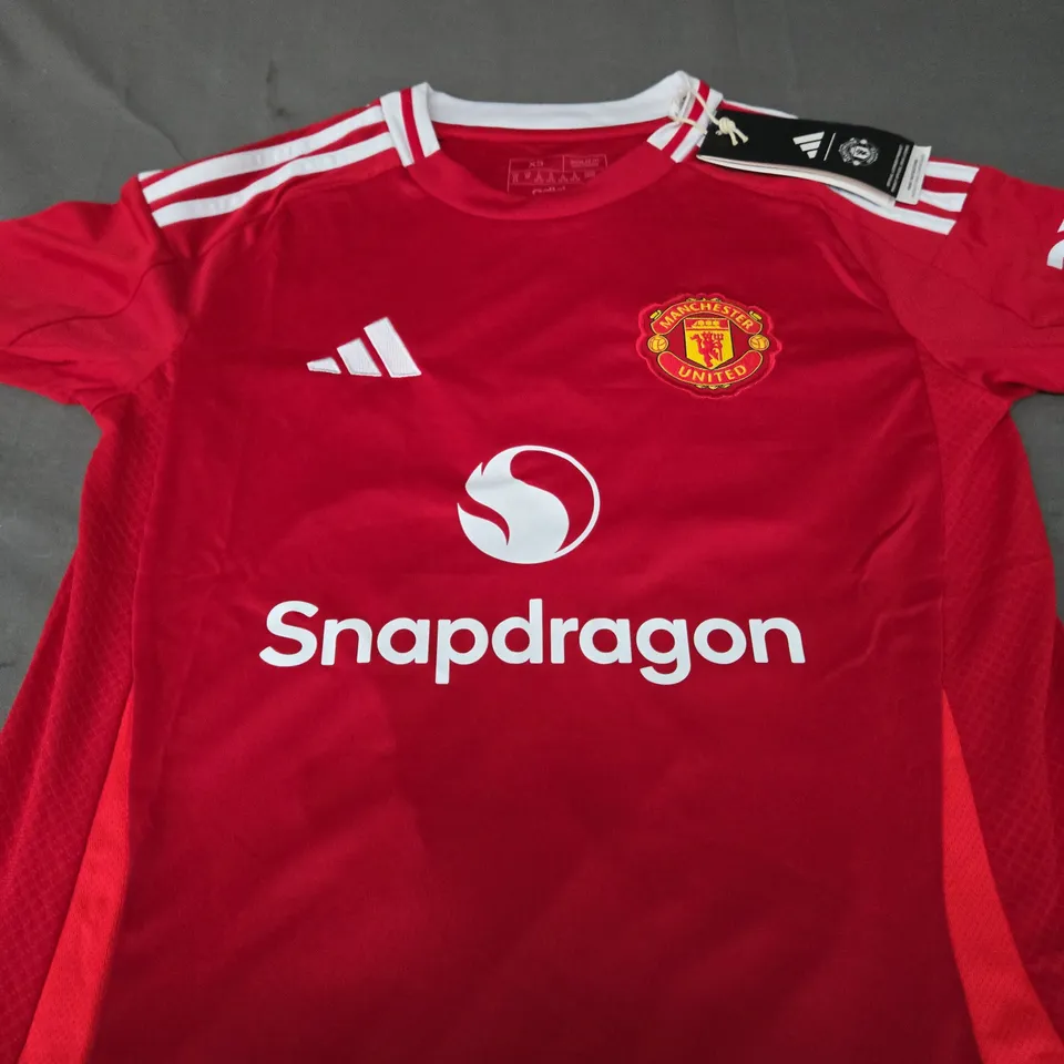 MANCHESTER UNITED FC HOME JERSEY WITH RASHFORD 10 SIZE XS