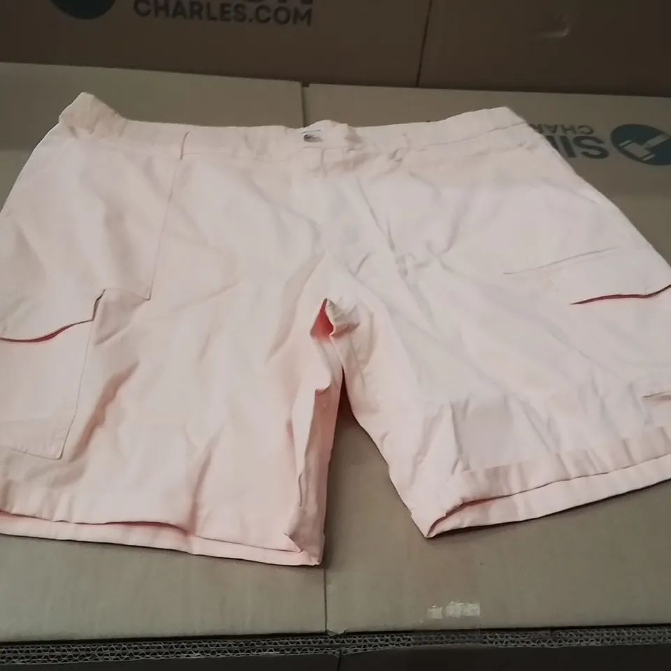 BOXED BRAND NEW APPROXIMATELY 4 JD WILLIAMS CARGO SHORTS PEACH SIZE 22