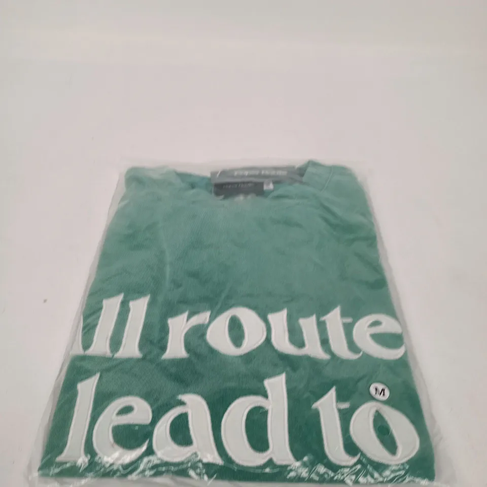 PAPER ROUTE GREEN TOP – SIZE M