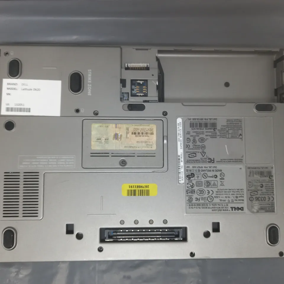 DELL LATITUDE D620 15 INCH	INTEL CENTRINO