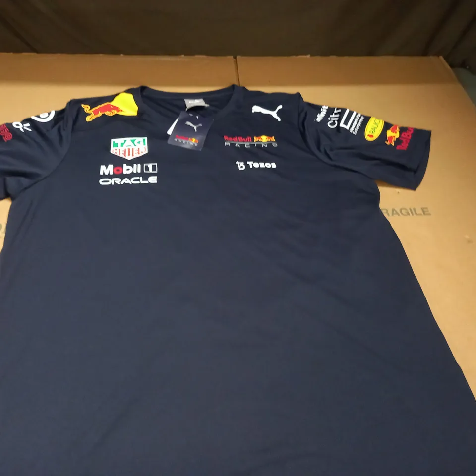 RED BULL PUMA NAVY T-SHIRT - EU L