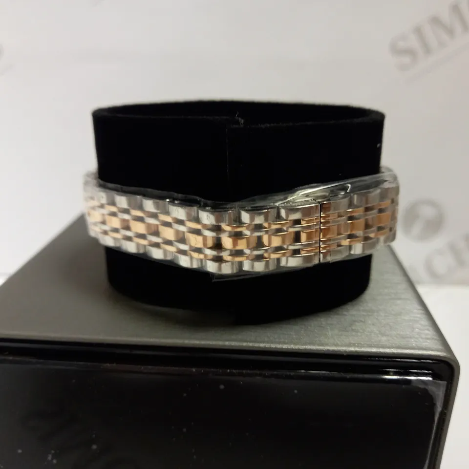 EMPORIO ARMANI ROSE GOLD EFFECT WATCH WITH BRACELET STRAP