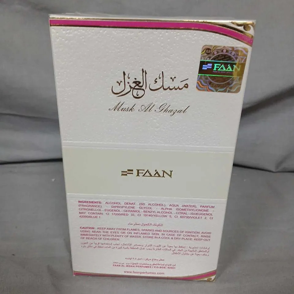 TWELVE BOXED MUSK AL GHAZAL – FAAN PERFUMES 100ML EAU DE PARFUM