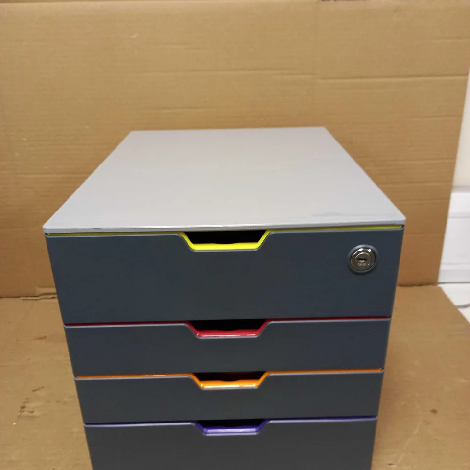 DURABLE VARICOLOR SAFE 4 DRAWER UNIT 