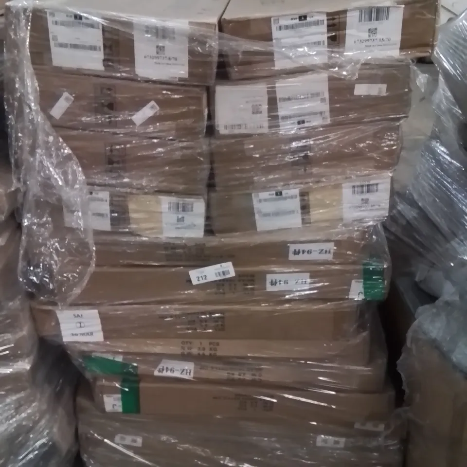 PALLET CONTAINING VARIOUS ITEMS TO INCLUDE: GARDEN SHELVES AND ASSORTED FURNITURE 
