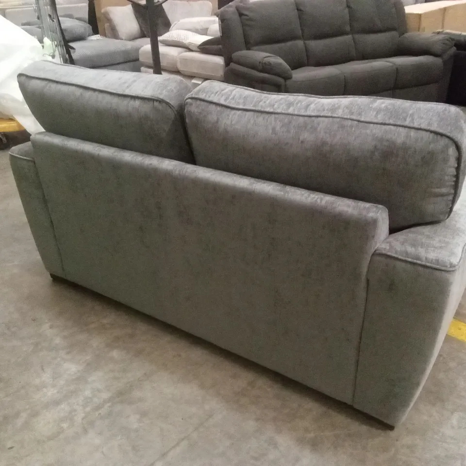 HARLOW 2 SEATER STANDARD BACK FABRIC SOFA - GREY RRP £599