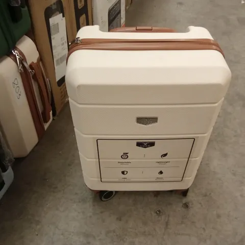 SMALL SUITCASE CREAM & BROWN
