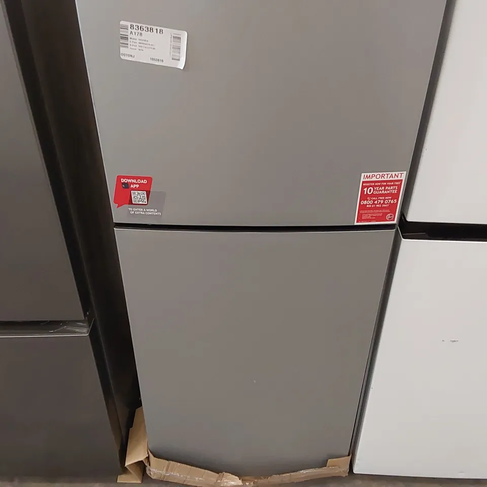 HOOVER HOCT3L517FSK 252 LITRE 50/50 FREESTANDING FRIDGE FREEZER SILVER - UNPROCESSED RAW RETURN