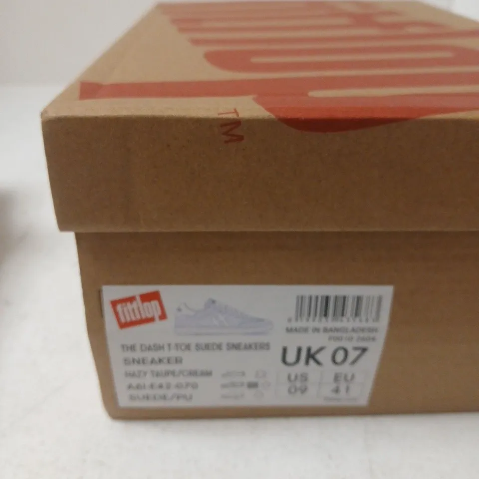 FITFLOP THE DASH TOE SUEDE SNEAKERS – UK 7