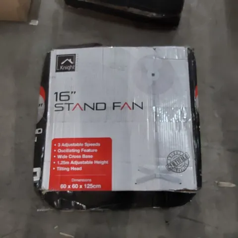 BOXED KNIGHT HOMEWARE 16" STAND FAN