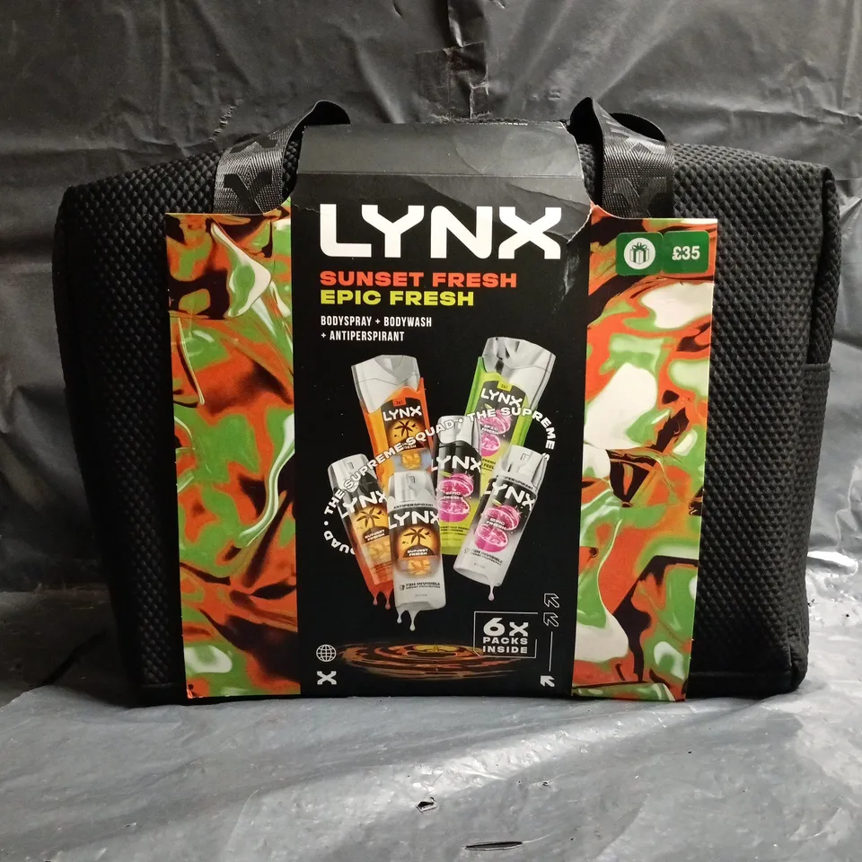 LYNX SUNSET FRESH EPIC FRESH BODYSPRAY, BODYWASH, AND ANTIPERSPIRANT SET