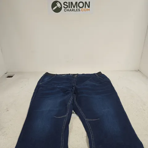 BON PRIX COLLECTION STRETCH WAIST JEANS WITH TURN UPS UK 30