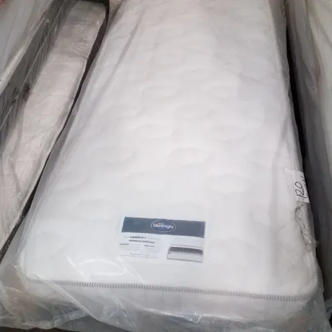 QUALITY BAGGED SILENTNIGHT 90CM SINGLE MEMORY MATTRESS 