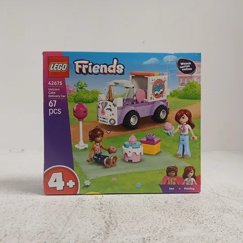 LEGO FRIENDS UNICORN CAKE DELIVERY CAR 42675
