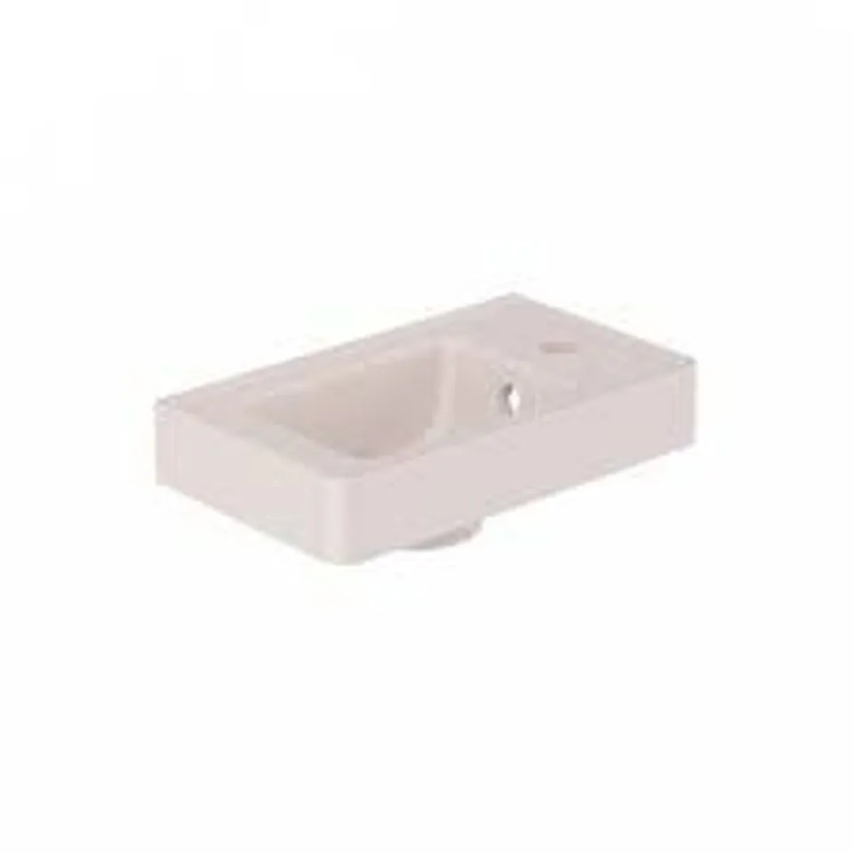 BOXED VADO CAMEO MINERAL CAST 400MM UNIT BASIN - PINK CLAY