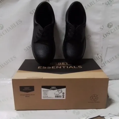 BOXED NISBETS ESSENTIALS UNISEX SAFETY SHOES SIZE 2