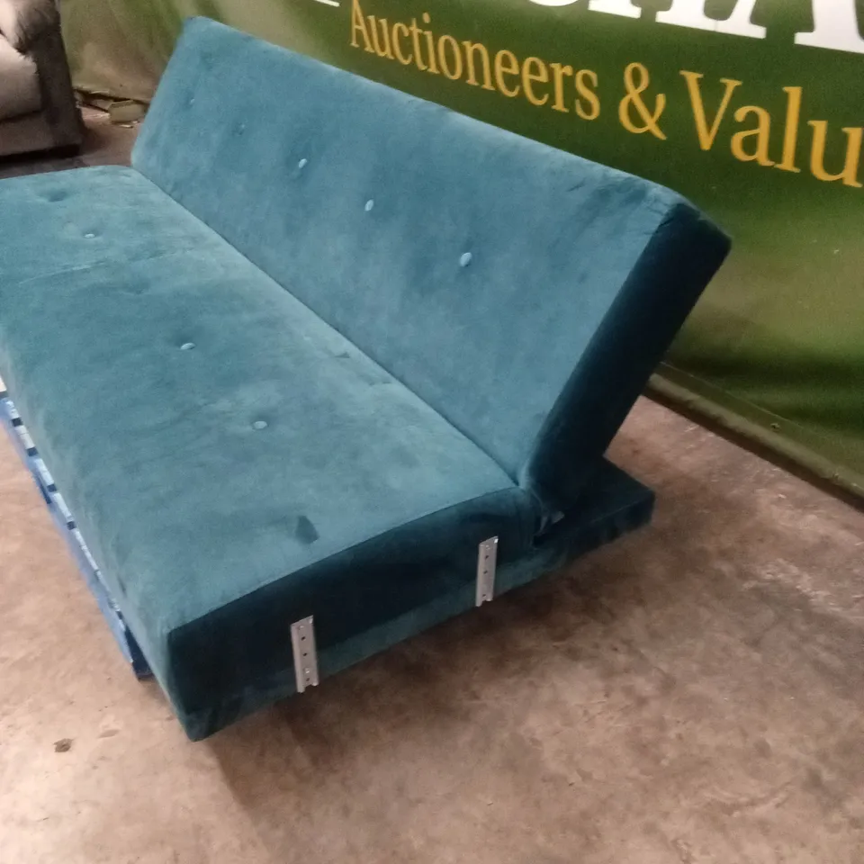 CADIZ VELVET SOFA BED - TEAL