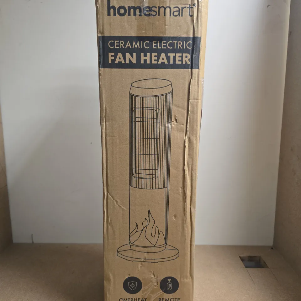 HOMESMART CERAMIC ELECTRIC FAN HEATER – TOWER, BLACK
