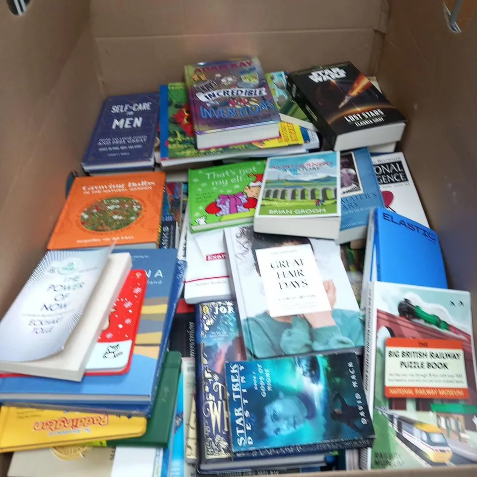 LARGE QUANTITY OF ASSORTED BOOK TITLES INCLUDE FICTION AND NON-FICTION TITLES BY AUTHORS SUCH AS;