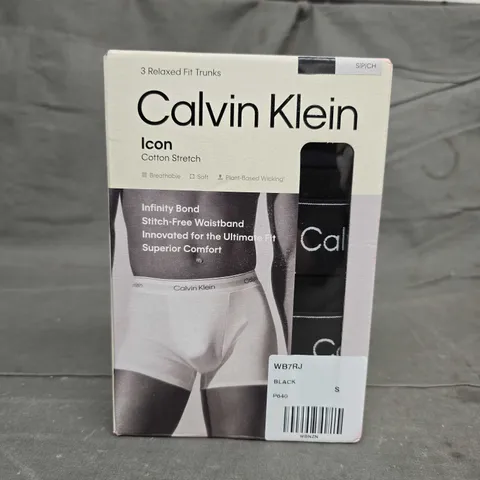 CALVIN KLEIN RELAXED TRUNKS - X3 - SIZE SMALL