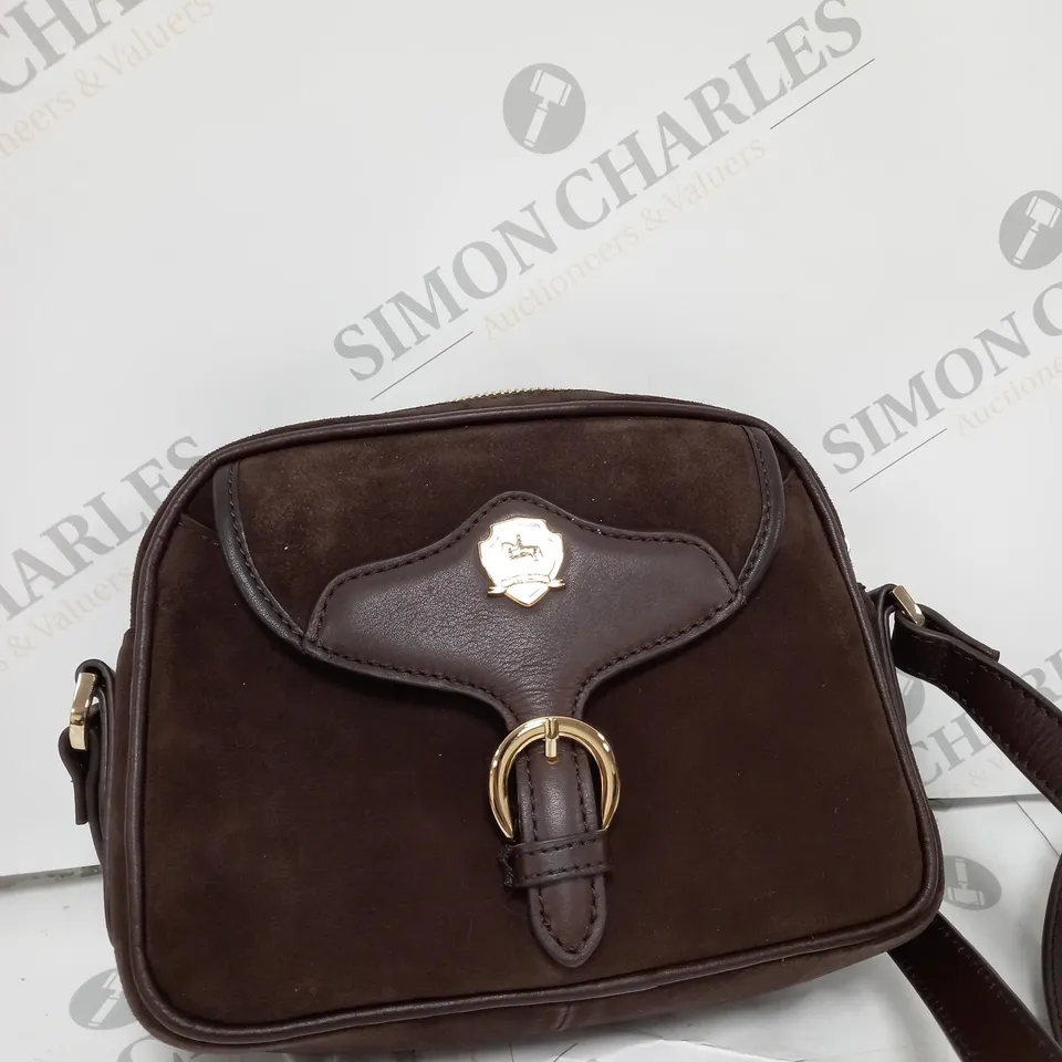 PAUL COSTELLOE BROWN STRAPPED BAG