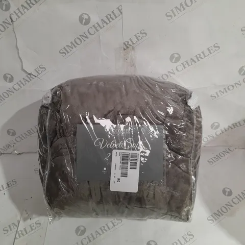 COZEE HOME VELVET SOFT FITTED SHEET SET - CHARCOAL