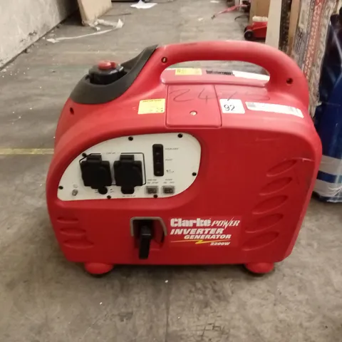 CLARKE IG2200A 2.2KW PETROL INVERTER GENERATOR