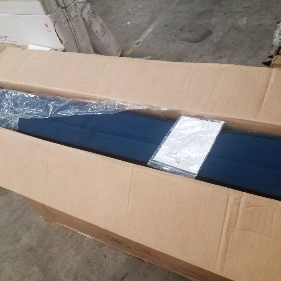 BOXED 2 SEATER CLIC CLAC SOFA BED - BLUE