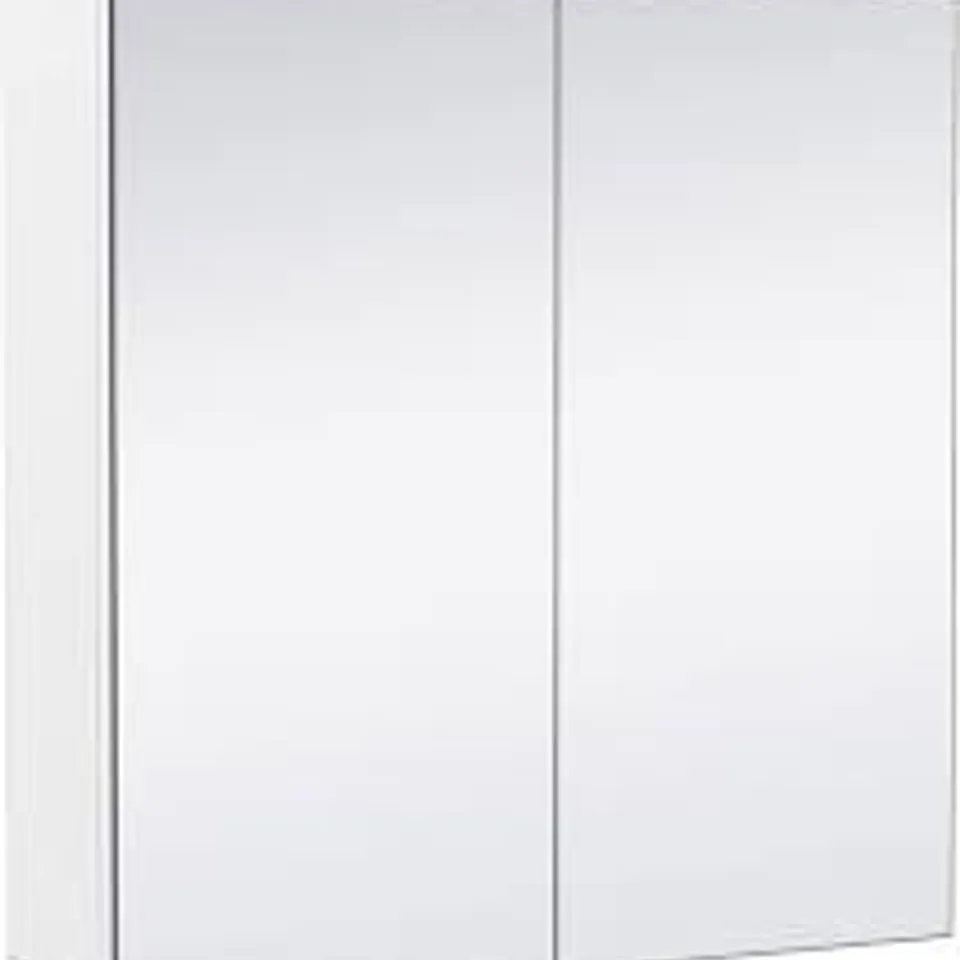 BOXED BATHROOM MIRROR CABINET - WHITE (1 BOX)