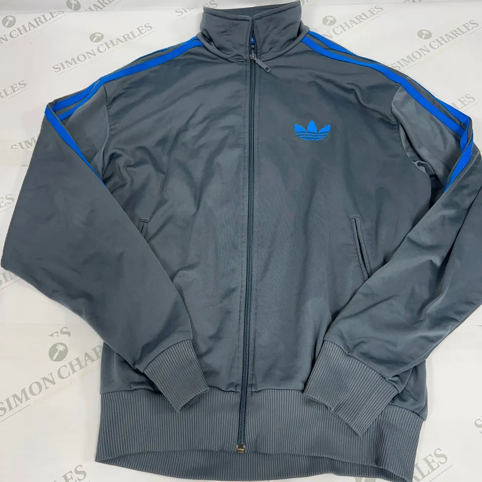 ADIDAS ORIGINALS TRACK TOP IN GREY SIZE MEDIUM