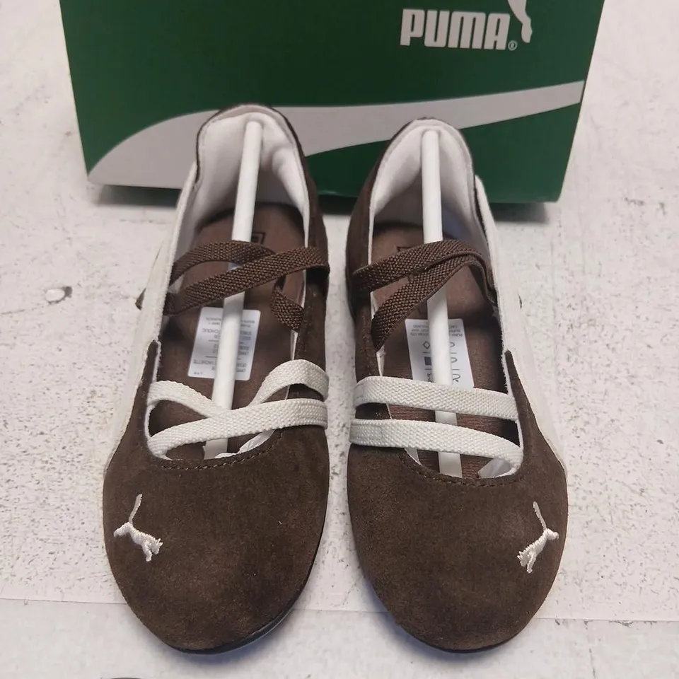 PUMA SPEEDCAT BALLET PS KID'S SHOES – CHESTNUT BROWN / WARM WHITE