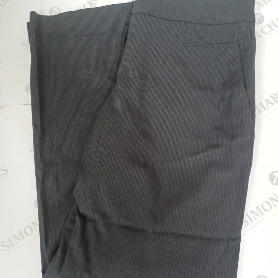 REISS PINSTRIPE SMART TROUSERS IN NAVY SIZE 12