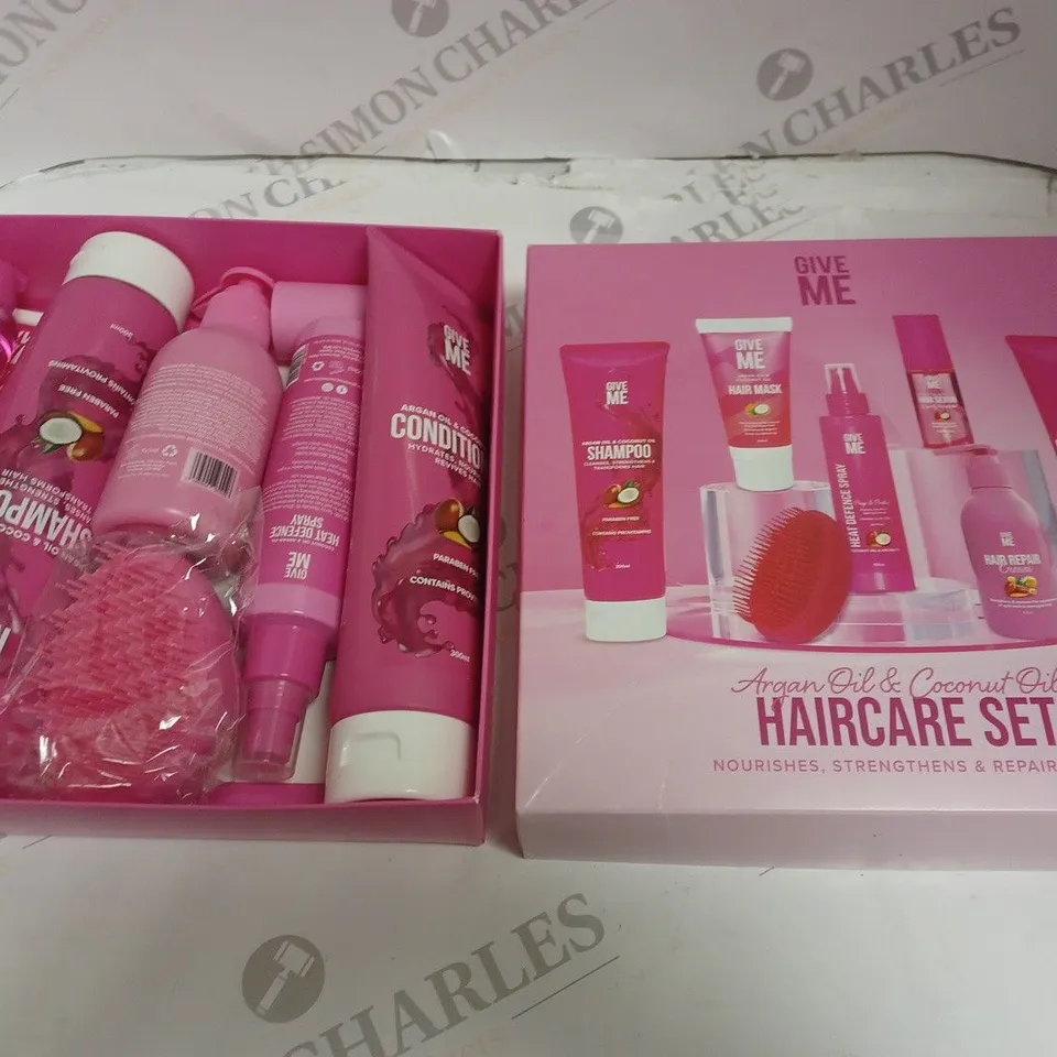 GIVE ME ARGAN OIL & COCNUT OIL HAIRCARE SET 7-PIECE