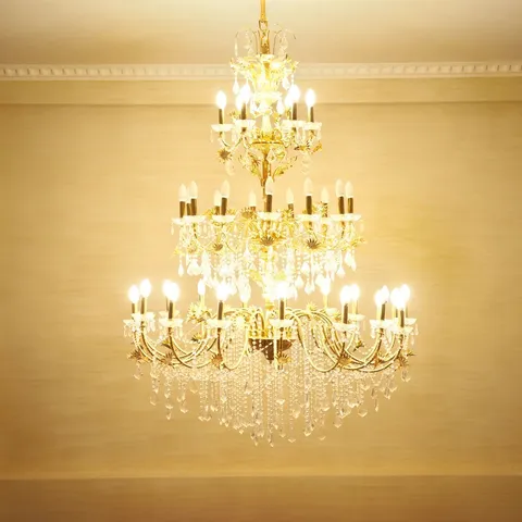 BEAUTIFUL CRYSTAL CHANDELIER BY DOVAPI - WRAPPED CANVAS PRINT
