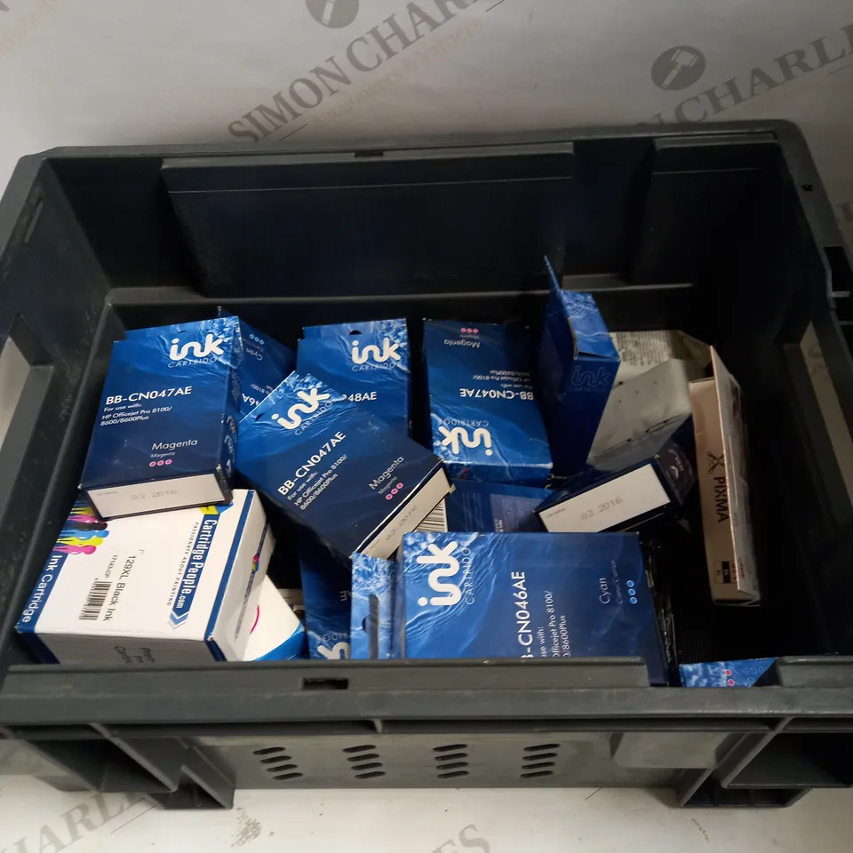 LOT TO CONTAIN APPROX. 25 ASSORTED INK CARTRIDGES, BRANDS AND COLOURS VARY 