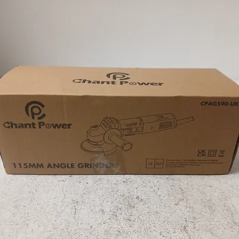 CHANT POWER 115MM ANGLE GRINDER – BOXED