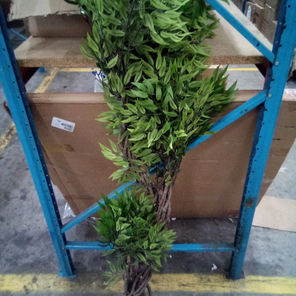 LEAF TREE WITH GREY POT BASE - COLLECTION ONLY